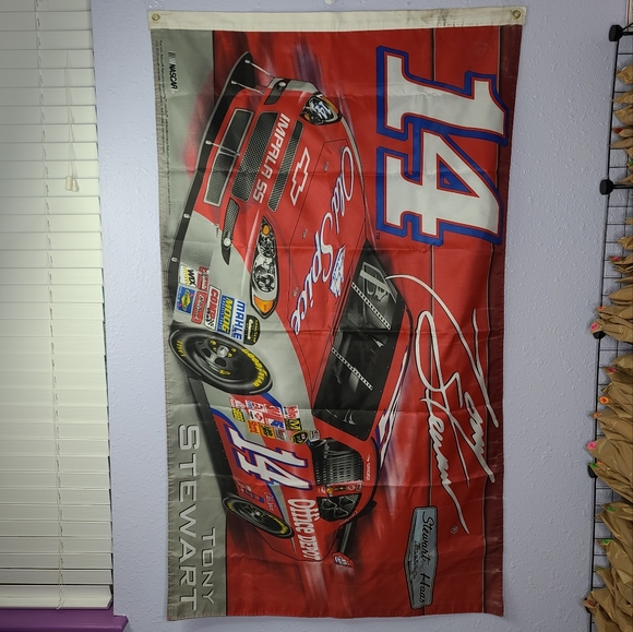 Tony Stewart # 14 Office Depot Old Spice Nascar 3' × 4' Flag Stewart Haas Racing - Picture 2 of 10